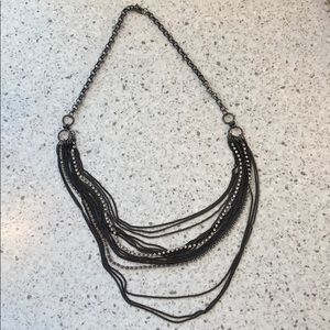 Multi strand mixed necklace